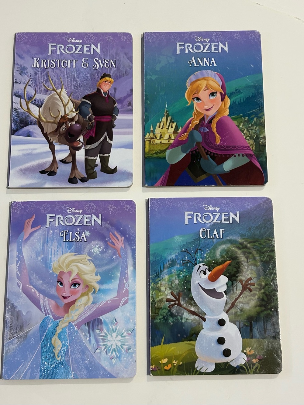 2014 Disney’s Frozen Movie Characters Self-Titled Board Book Set of 4